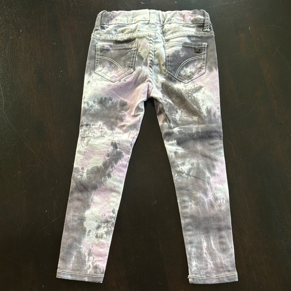 Joe's Jeans Kids Tie-Dye Jeans - Gray and Pink - Picture 3 of 5